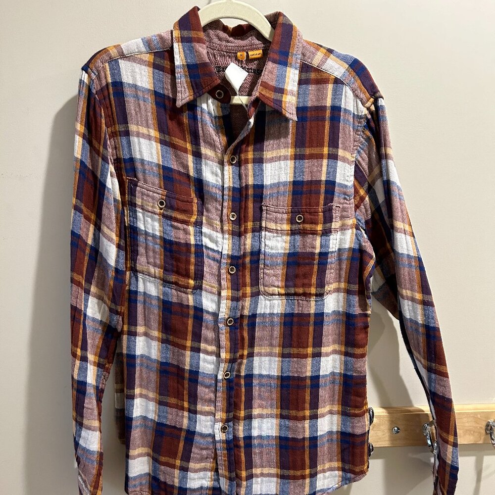 NWT Tailor Vintage Plaid Brushed Heavy Twill Shirt